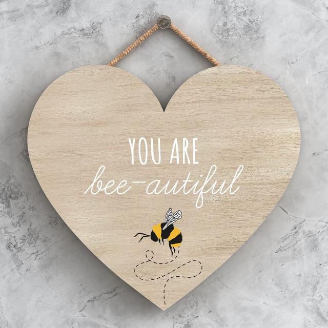 You Are Bee Autiful Wall Décor Maturi Size: 16cm H x 17cm W x 0.9cm D on Productcaster.