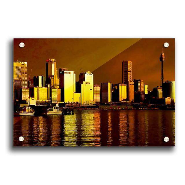 New Zealand Golden Glow - Unframed Graphic Art Print on Acrylic East Urban Home Size: 84.1cm H x 118.9cm W on Productcaster.