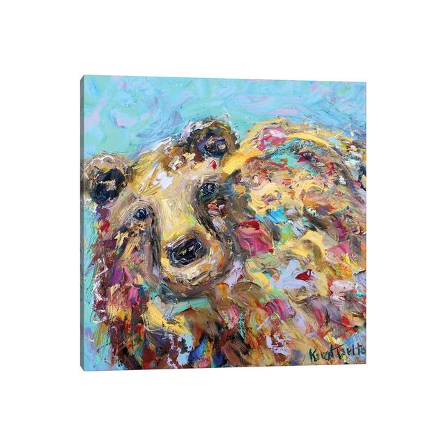 Bear by Karen Tarlton - Wrapped Canvas Painting Alpen Home Size: 45.72cm H x 45.72cm W x 3.81cm D on Productcaster.