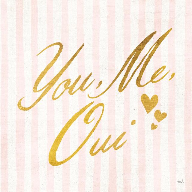 You Me Oui by Moira Hershey - Wrapped Canvas Art Prints The Seasonal Aisle Size: 51cm H x 51cm W x 3.8cm D on Productcaster.