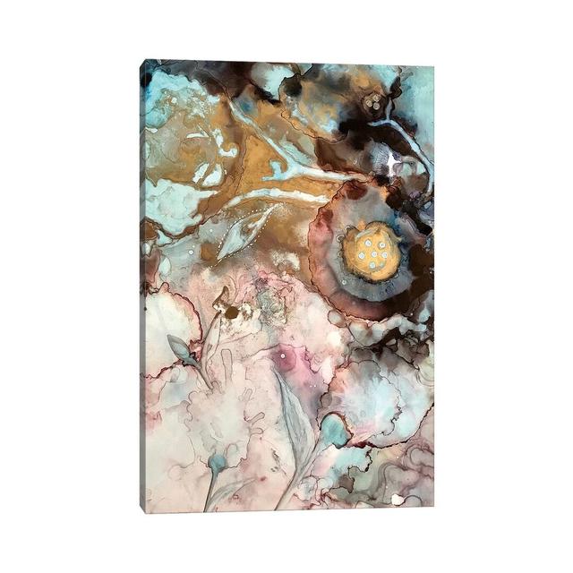 Garden Abstract I by Mishel Schwartz - Painting on Canvas Ebern Designs Format: Wrapped Canvas, Size: 30.48cm H x 20.32cm W x 1.91cm D on Productcaster.