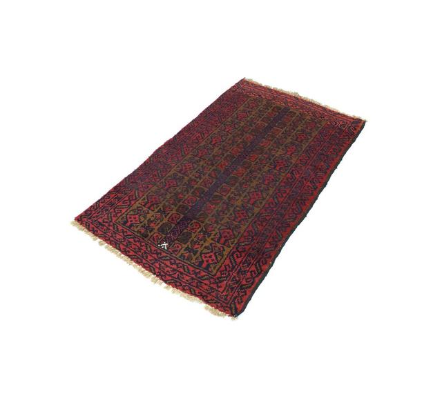 Colerane Oriental Handmade Hand-Knotted Rectangle: 126' X 74' Red Area Rug Bloomsbury Market on Productcaster.