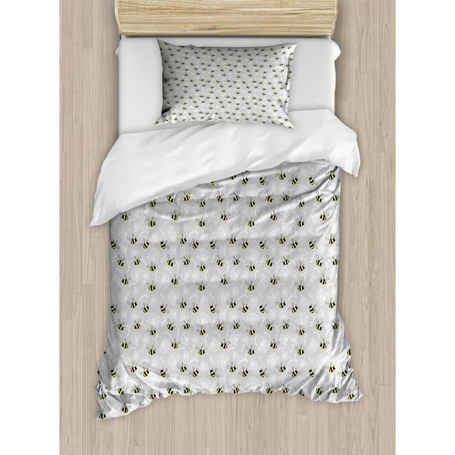 Bretley No Pattern [EU ONLY] Duvet Cover Set with Pillowcases 17 Stories Size: Single - 1 Standard Pillowcase on Productcaster.