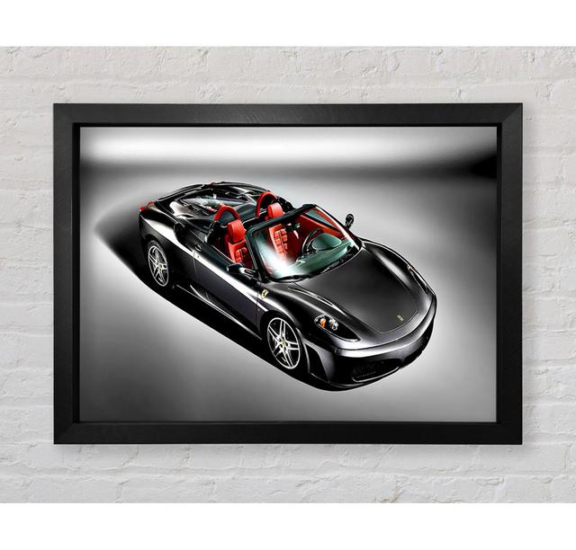 Ferrari Silver Framed Print Ebern Designs Size: 59.1cm H x 84.1cm W x 3.4cm D, Format: Black Framed Paper on Productcaster.