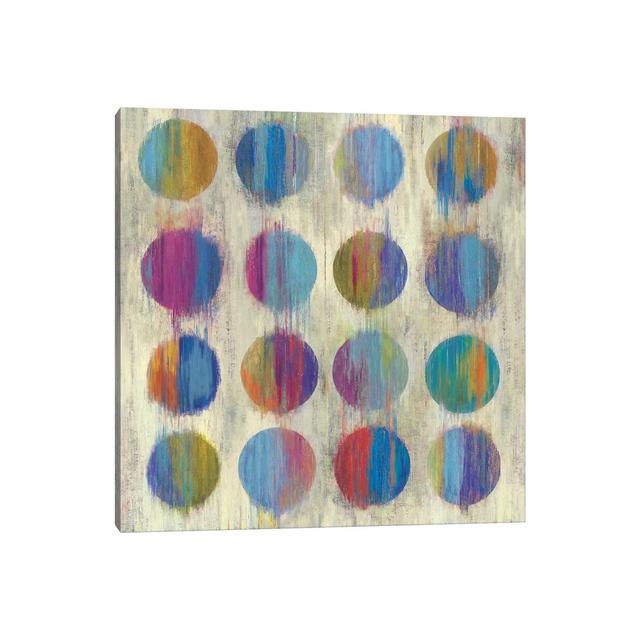 Ikat Dots II Ivy Bronx Size: 93.98cm H x 93.98cm W x 1.91cm D on Productcaster.