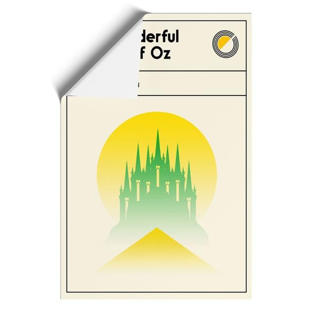 Book Cover the Wonderful Wizard of Oz L. Frank Baum - Unframed Graphic Art East Urban Home Size: 42cm H x 30cm W x 0.1cm D on Productcaster.