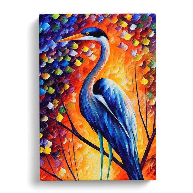 Heron Vol.2 - Wrapped Canvas Graphic Art Marlow Home Co. Size: 50cm H x 35cm W x 3cm D on Productcaster.