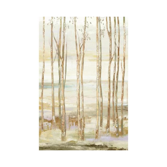 White On White Trees by Allison Pearce - Wrapped Canvas Painting Alpen Home Size: 152.4cm H x 101.6cm W x 3.81cm D on Productcaster.