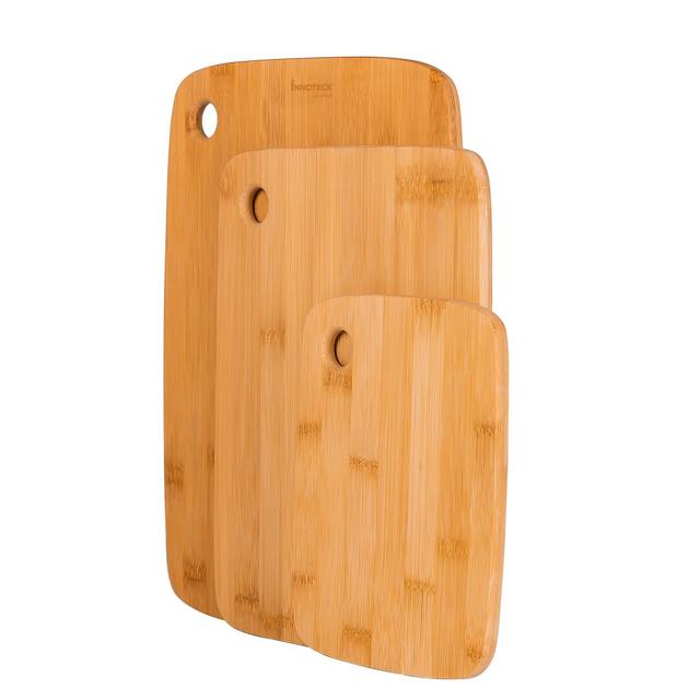 Bamboo 2 Sides Chopping Board Set Novel Solutions on Productcaster.