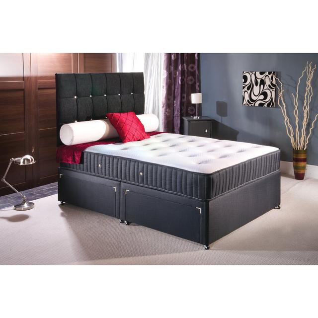 Demi-Leigh Coilsprung Divan Bed 17 Stories Size: Kingsize (5') on Productcaster.