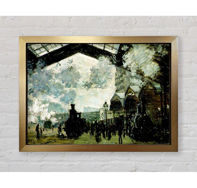 The Saint-Lazare Station by Claude Monet - Single Picture Frame Art Prints Bright Star Size: 42cm H x 59.7cm W x 3.4cm D on Productcaster.