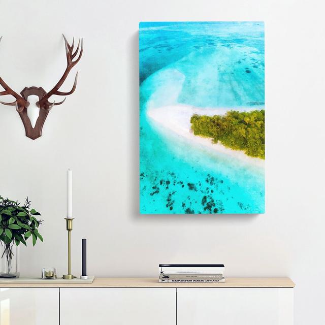 Paradise Island - Wrapped Canvas Photograph Print East Urban Home Size: 91cm H x 60cm W x 3cm D on Productcaster.