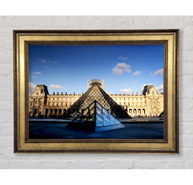 The Louvre Paris - Single Picture Frame Art Prints Ebern Designs Size: 59.7cm H x 84.1cm W x 8cm D on Productcaster.