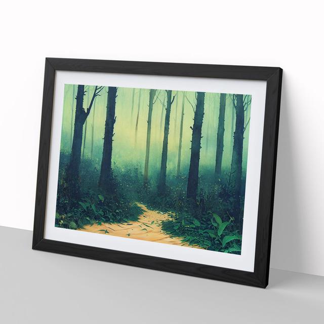 Forest Vol.7 - Picture Frame Painting Alpen Home Size: 34cm H x 46cm W x 2cm D, Frame Colour: Black on Productcaster.