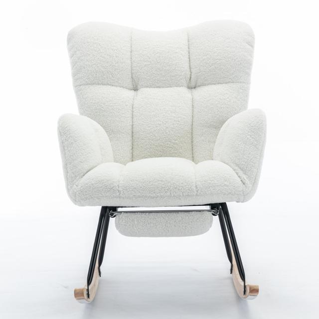 Finlaw Rocking Chair Isabelline Colour: White on Productcaster.