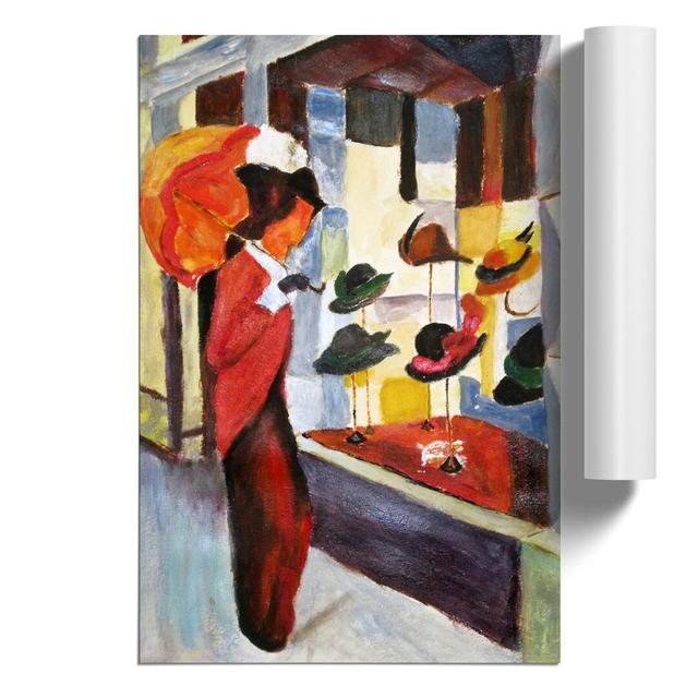 Woman by August Macke - Unframed Painting East Urban Home Size: 30cm H x 21cm W x 0.1cm D on Productcaster.