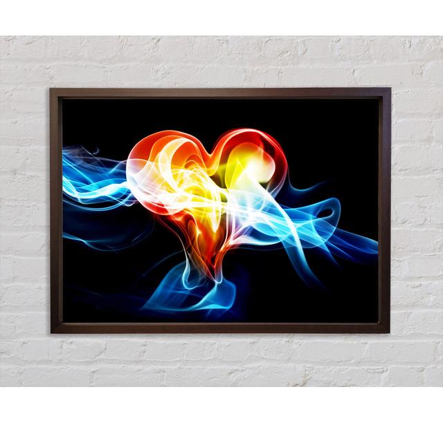 Lovers Heart Of Passion Framed Print Bright Star Size: 84.1cm H x 118.9cm W on Productcaster.