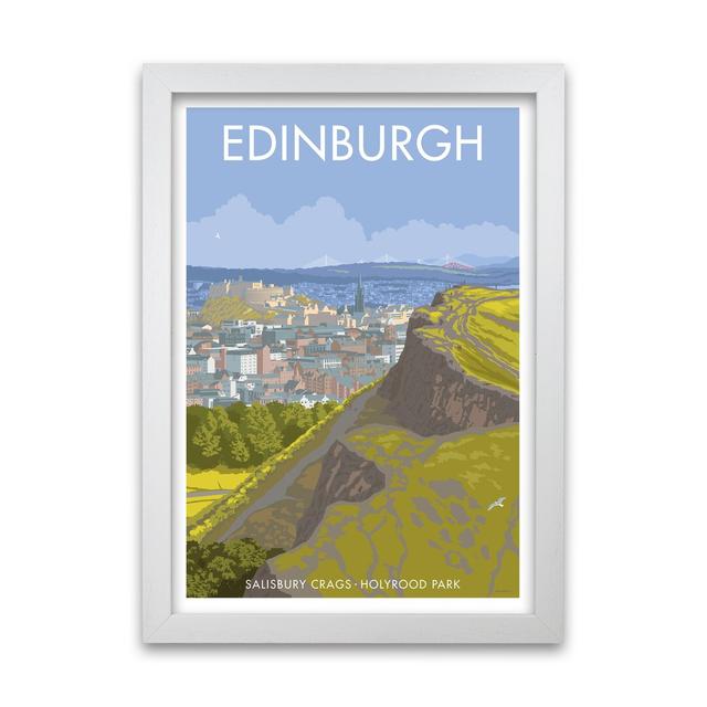 Edinburgh by Stephen Millership - Print East Urban Home Size: 42 cm H x 29.7 cm W x 5 cm D, Frame Options: White on Productcaster.