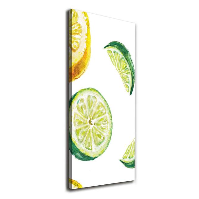 Limetten und Zitronen - Kunstdrucke auf Leinwand - Wrapped Canvas Sommerallee on Productcaster.