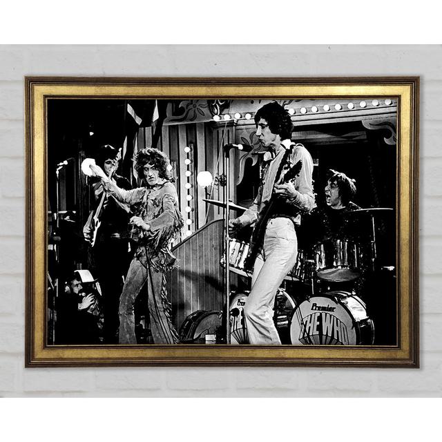 The Who On Stage - Print Brayden Studio Size: 42cm H x 59.7cm W x 1.5cm D on Productcaster.