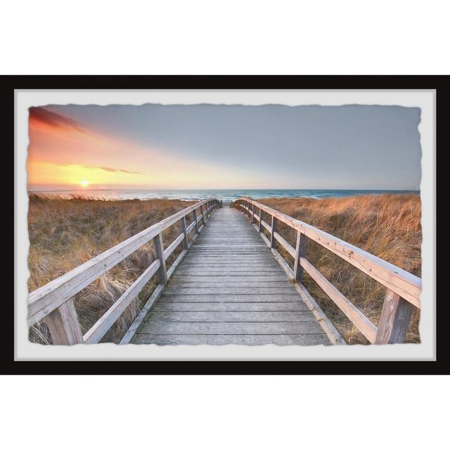 "The Sun Sets" Framed Painting Print Highland Dunes Size: 20cm H x 30cm W x 3.81cm D on Productcaster.