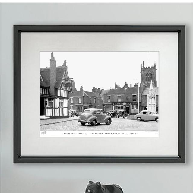 'Sandbach, the Black Bear Inn and Market Place C1955' - Picture Frame Photograph Print on Paper The Francis Frith Collection Size: 40cm H x 50cm W x 2 on Productcaster.