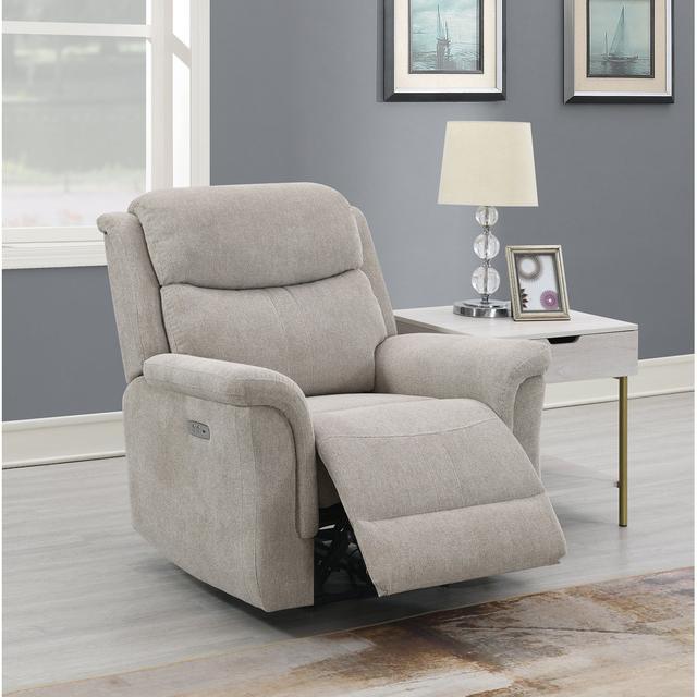 Aalt Electric Recliner Brayden Studio Upholstery Colour: Beige on Productcaster.