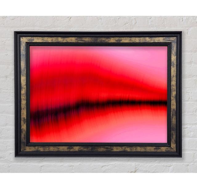 Pink Sound Wave - Single Picture Frame Art Prints Bright Star Size: 29.7cm H x 42cm W x 8cm D on Productcaster.