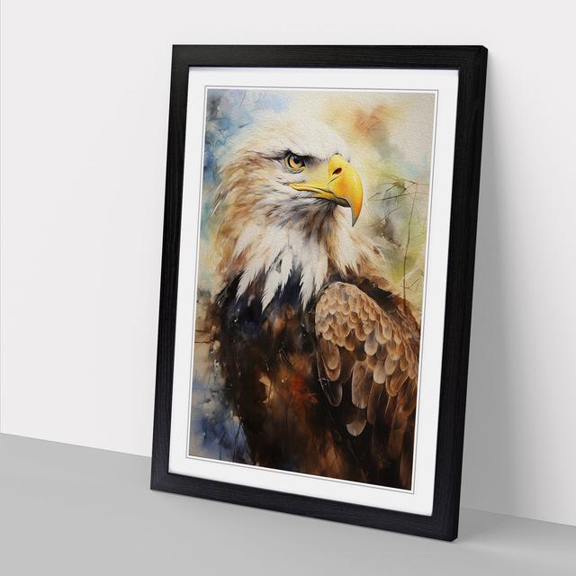 Eagle Expressionism No.2 - Print Alpen Home Format: Black Framed, Size: 46cm H x 34cm W on Productcaster.