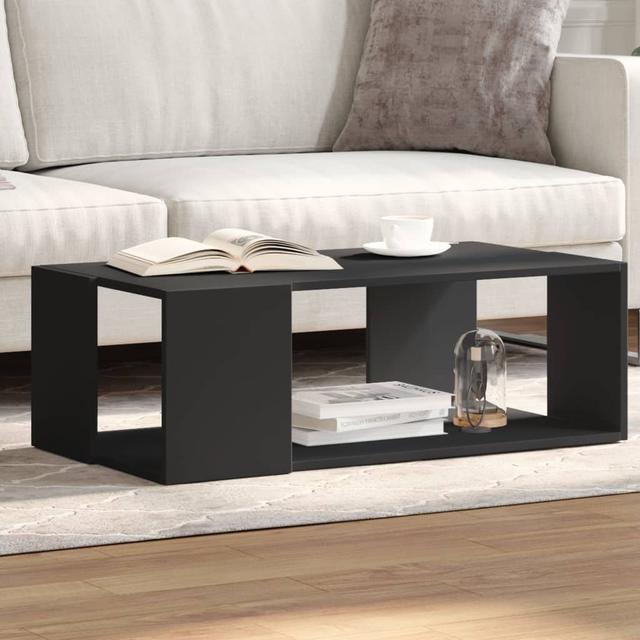 Ankaj Coffee Table with Storage Latitude Run Colour: Black on Productcaster.