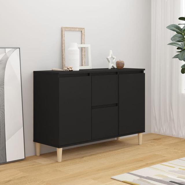 SkeltinCleveland Sideboard 101x35x70 cm Engineered Wood Corrigan Studio Colour: Black on Productcaster.