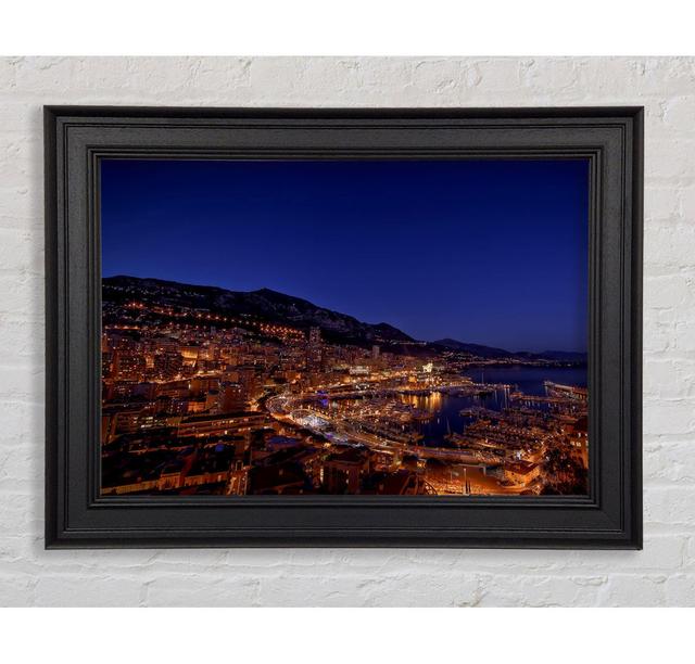 Monte Carlo Night Lights - Einzelne Bilderrahmen Kunstdrucke Ebern Designs Größe: 42cm H x 59,7cm B x 8cm T on Productcaster.