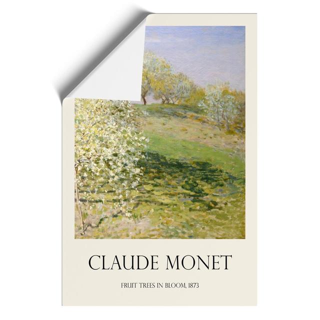 Spring Fruit Trees In Bloom by Claude Monet - No Frame Print East Urban Home Size: 30cm H x 21cm W x 0.1cm D on Productcaster.