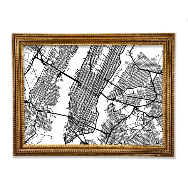 City Map - Single Picture Frame Art Prints Williston Forge Size: 29.7cm H x 42cm W on Productcaster.