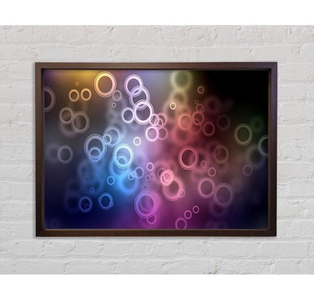 Abstract Circle Art Framed Print Bright Star Size: 213.61cm H x 302.00cm W on Productcaster.