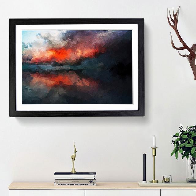 Storm Approaching in Abstract - Picture Frame Graphic Art Print East Urban Home Size: 36cm H x 48cm W x 2cm D, Frame Option: Black Framed on Productcaster.