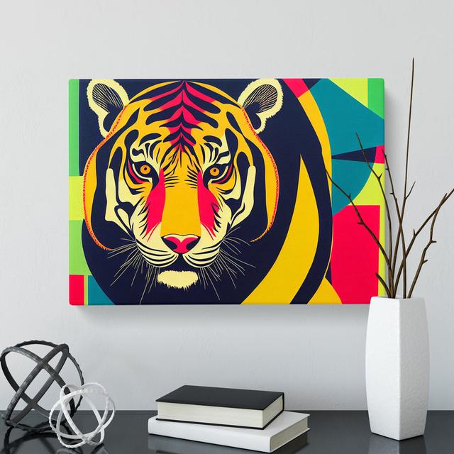 Tiger - Wrapped Canvas Print Latitude Vive Size: 40cm H x 60cm W x 3cm D on Productcaster.