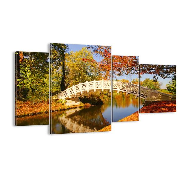 'On the White Bridge of Sighs' - 4 Piece Unframed Photograph Print Set on Canvas Ebern Designs Size: 70cm H x 120cm W x 1.8cm D on Productcaster.