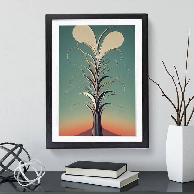 Tree No.3 - Picture Frame Graphic Art Metro Lane Size: 34cm H x 25cm W x 2cm D, Frame Colour: Black on Productcaster.