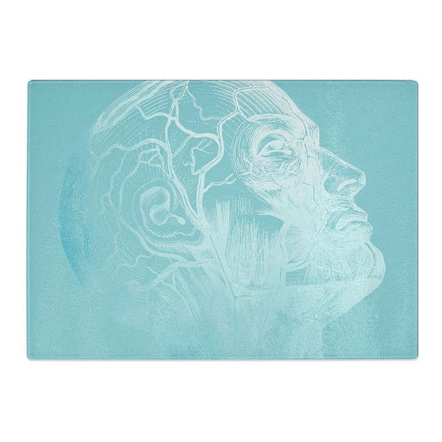 Anatomical Twilight Head Chopping Board East Urban Home Size: 28.5cm W x 39cm L on Productcaster.