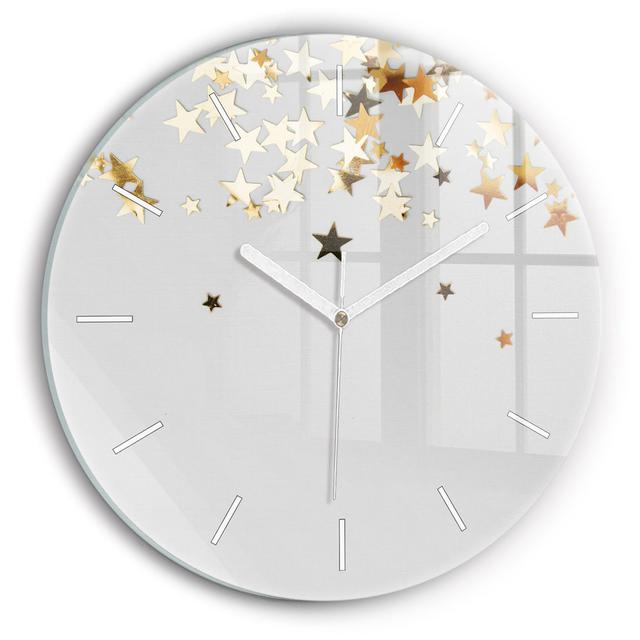 Glass Wall Clock East Urban Home on Productcaster.