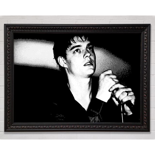 Ian Curtis B N W Framed Print Bright Star Size: 42cm H x 59.7cm W on Productcaster.