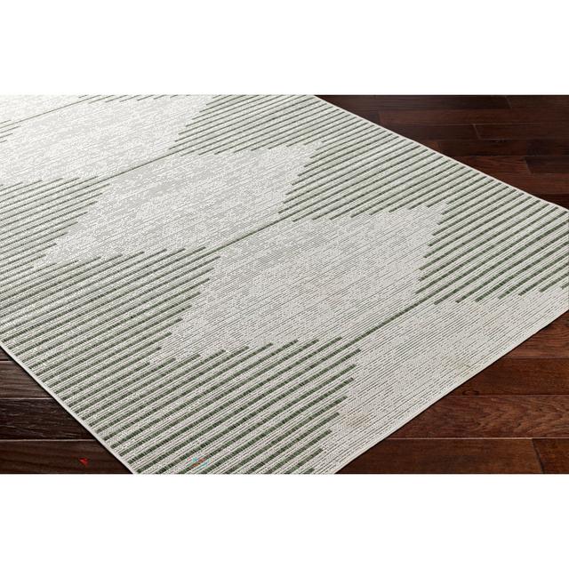 Outdoor Boho Rug Green/Ivory_EAG2432 Natur Pur Rug Size: Rectangle 160 x 230cm on Productcaster.