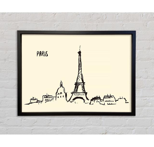 Eiffel Tower France 5 - Single Picture Frame Art Prints on Canvas Bright Star Size: 84.1cm H x 142.2cm W x 3.3cm D on Productcaster.