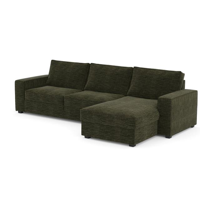 Ecksofa Degenhart Ebern Designs Farbe der Polsterung: Forest on Productcaster.