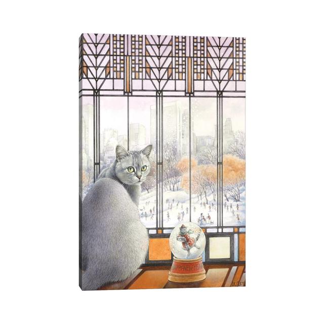 New Year with Mumu by Ivory Cats - Wrapped Canvas Painting ClassicLiving Size: 45.72cm H x 30.48cm W x 1.91cm D on Productcaster.