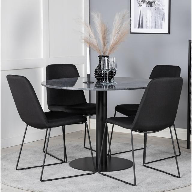 Roth Dining Set with 4 Chairs George Oliver on Productcaster.