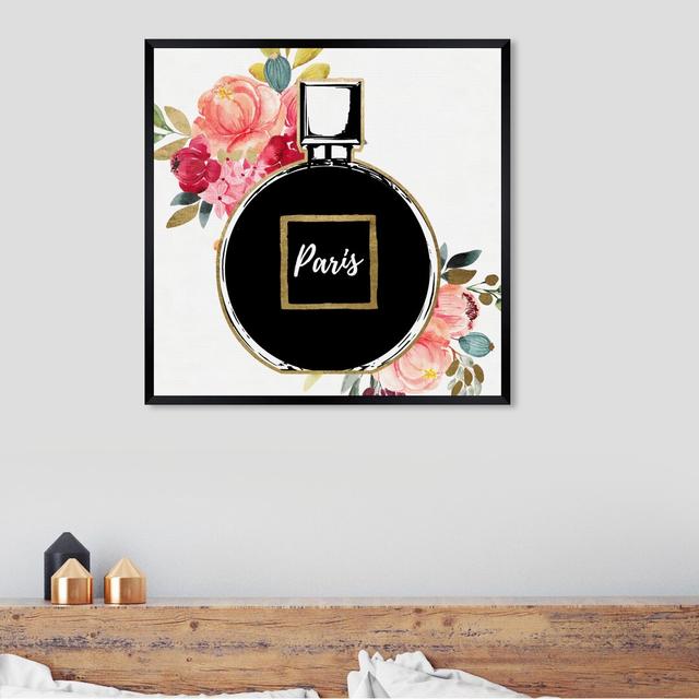 Floral Perfume - Print East Urban Home Size: 114cm H x 114cm W x 1cm D, Format: Picture Frame on Productcaster.