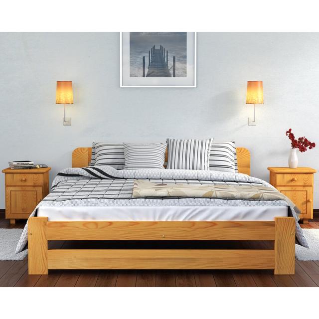 Wason 120 x 200cm Bed Frame Union Rustic Colour: Alder on Productcaster.