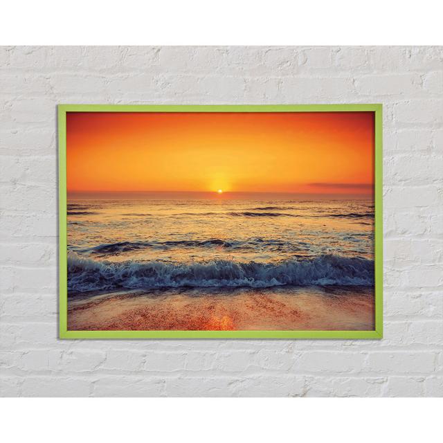 Arthurson Ocean Sunset - Einzelner Bilderrahmen Kunstdrucke Haus am Meer Größe: 59,7 cm H x 84,1 cm B x 2 cm T on Productcaster.